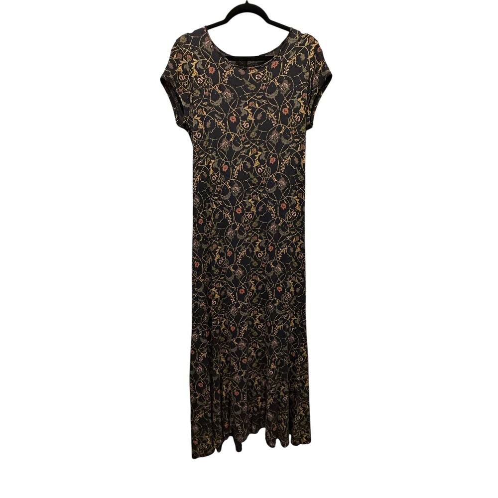 Peruvian Connection T-Shirt Pima Cotton Maxi Dress Size M QuietLuxury BohoLuxe